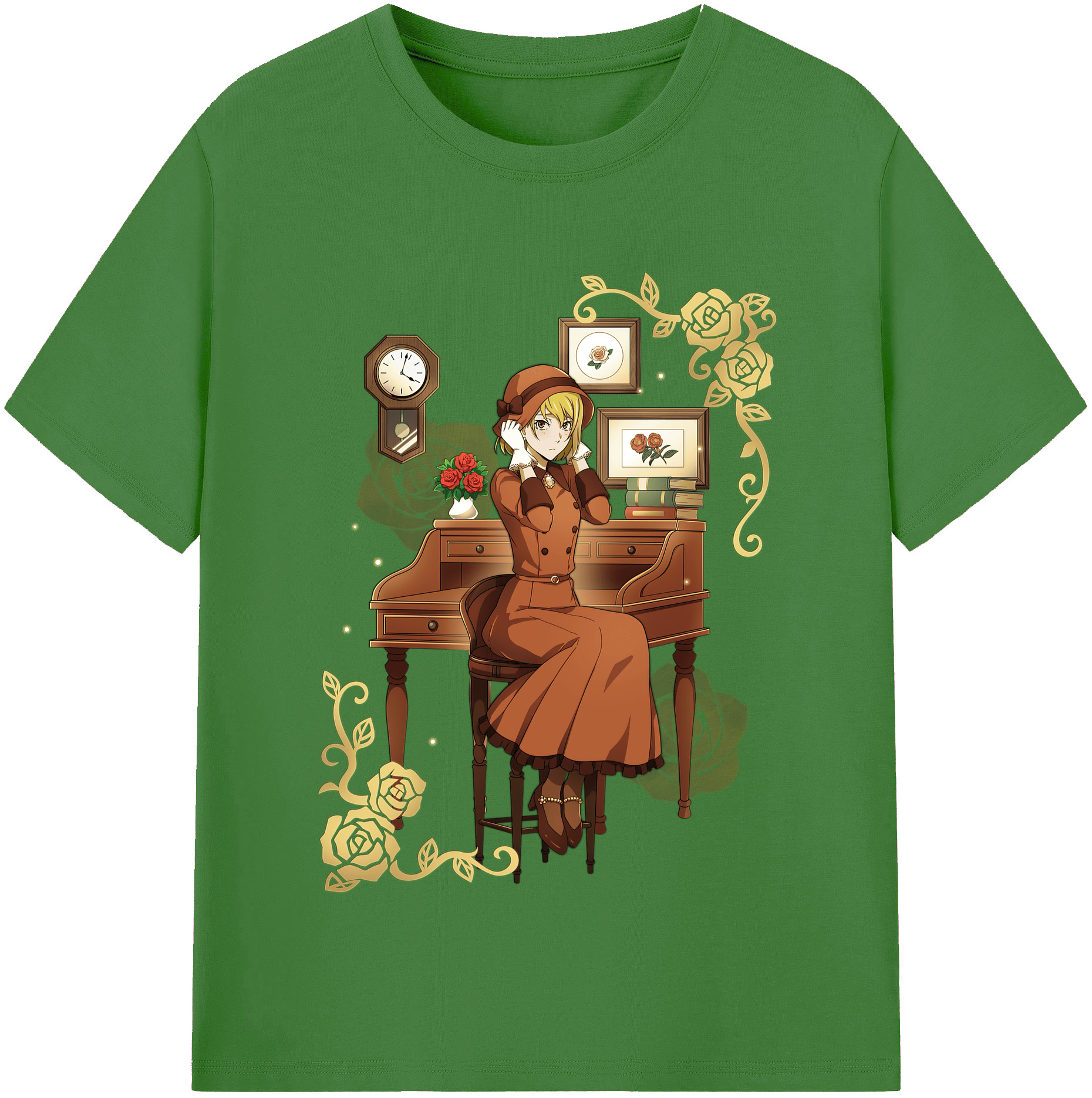 （画像用） 文豪ストレイドッグス Bungo Stray Dogs レディースカジュアルプリントTシャツ（綿100％）